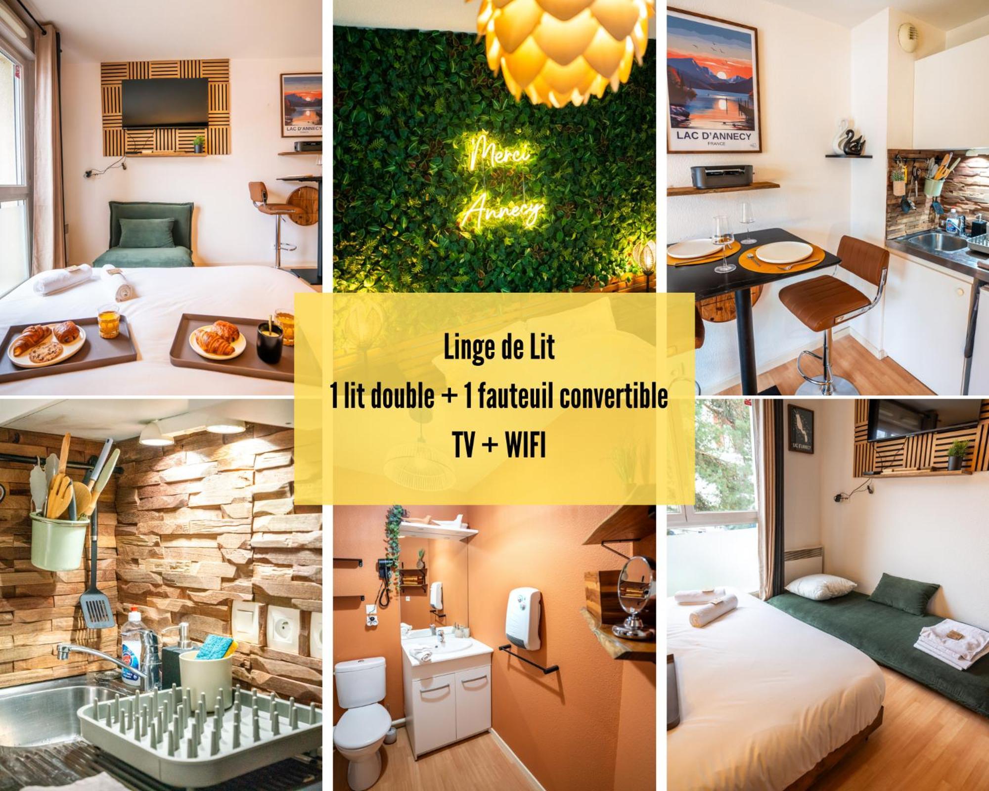 Cabana & Merci Annecy - Parking Et Proche Du Lac Exterior photo